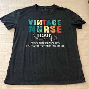 NWOT gray “Vintage Nurse” tshirt 👩🏻‍⚕️